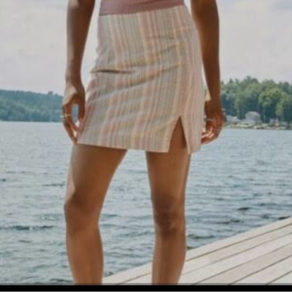 Striped Mini Skirt